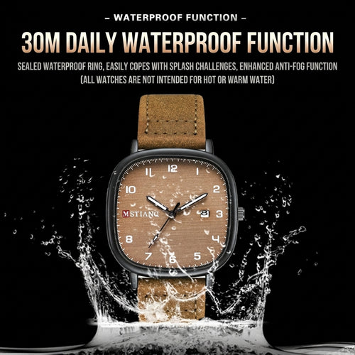 New Fashion Men Watch Leather Quartz Men's Wristwatch Waterproof Luminous Sports Date Luxury Watches Man