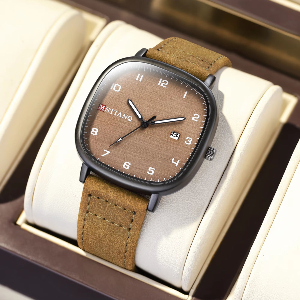 New Fashion Men Watch Leather Quartz Men's Wristwatch Waterproof Luminous Sports Date Luxury Watches Man
