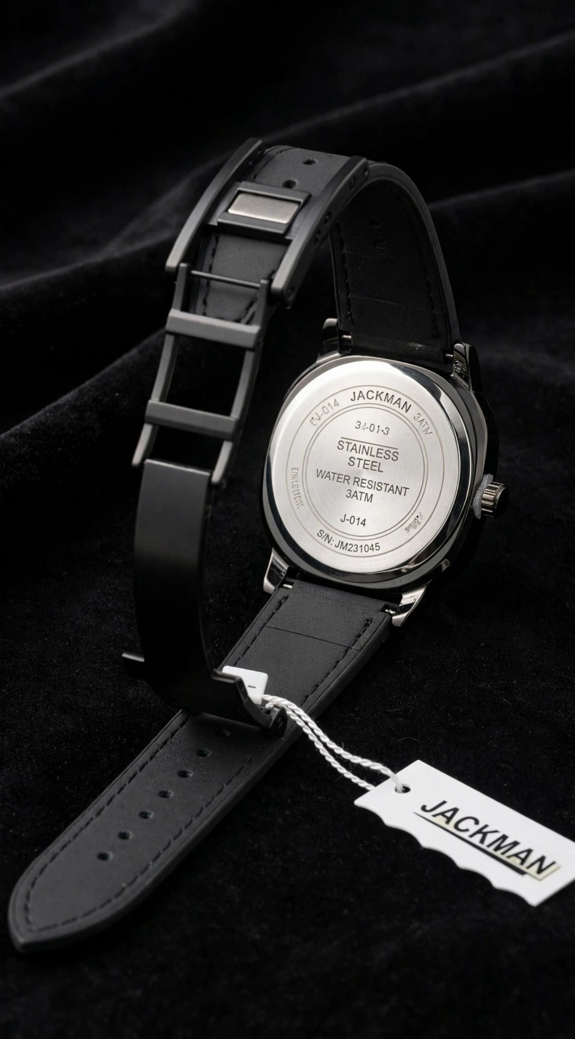 JACKMAN JLAC Premium Black Square Skeleton Watch For Men | Luxury Automatic Look | Leather Strap