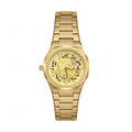 ALI GEEK Luxury Gold Skeleton Watch For Men - Automatic Look | Stainless Steel | Premium Business Watch